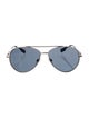 Burberry Nova Check Pattern Aviator Sunglasses