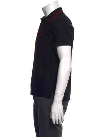 Burberry Nova Check Pattern Crew Neck Polo Shirt