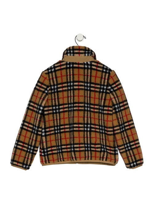 Burberry Boys' Check Fleece Jacket