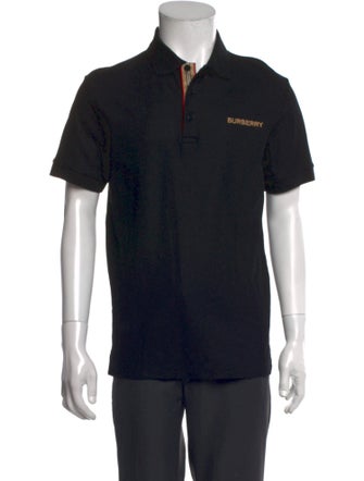 Burberry TB Monogram Crew Neck Polo Shirt