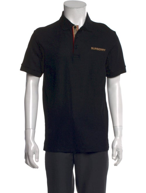 Burberry TB Monogram Crew Neck Polo Shirt