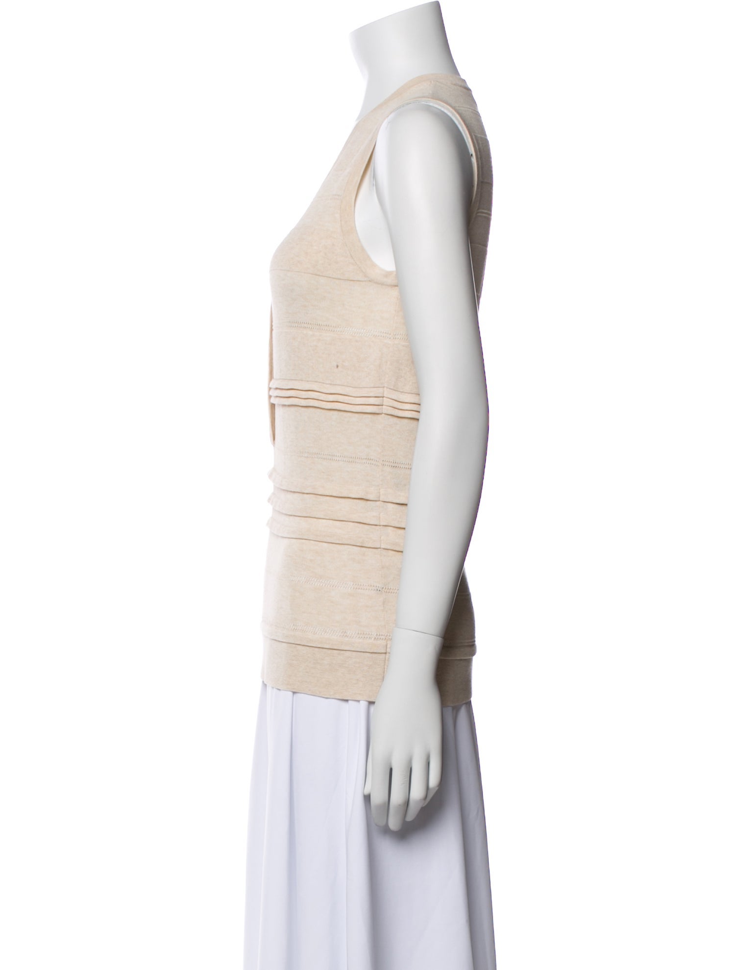 Burberry Scoop Neck Sleeveless Top