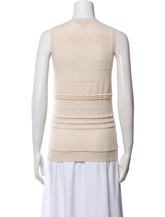 Burberry Scoop Neck Sleeveless Top
