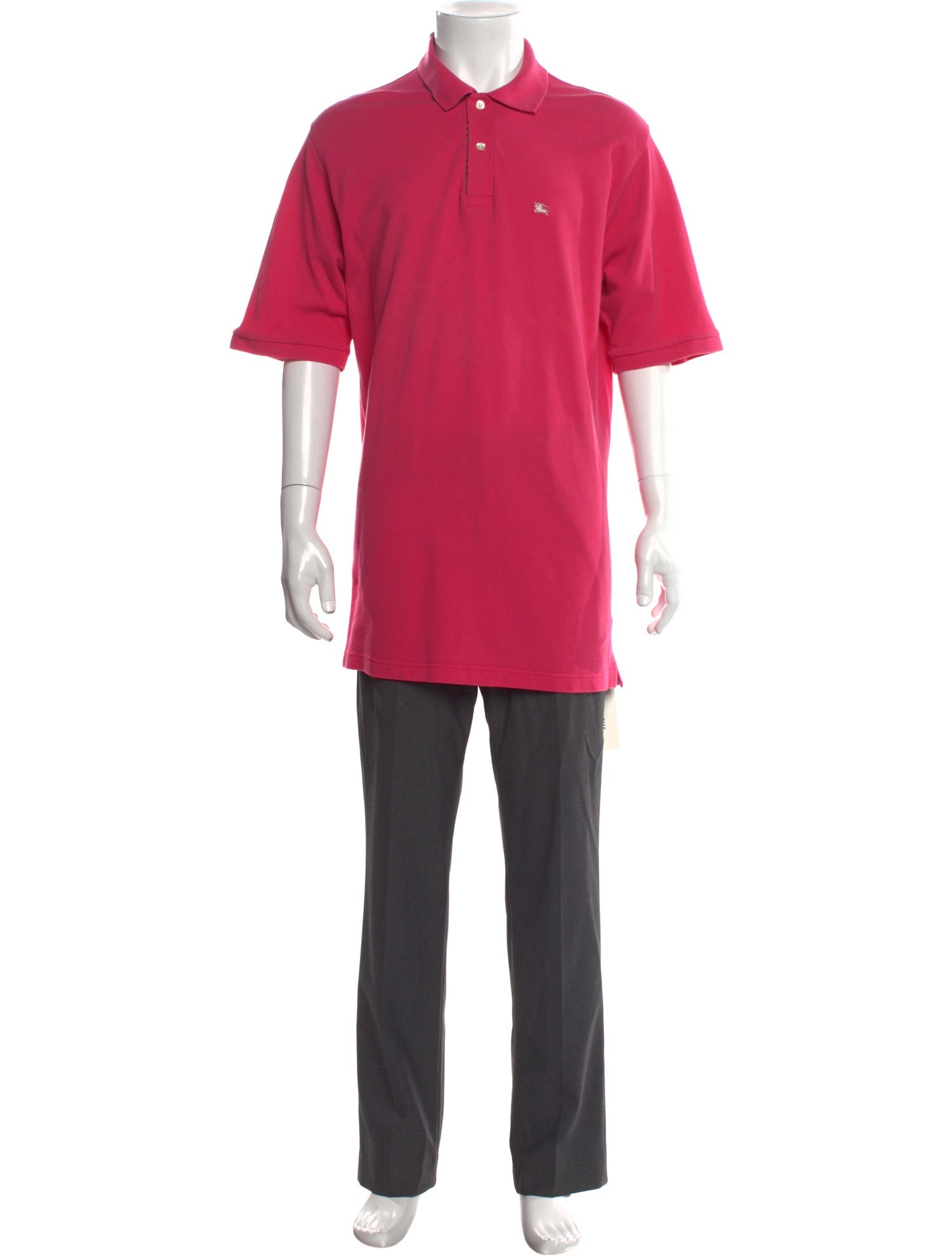 Burberry London Nova Check Pattern Collar Polo Shirt