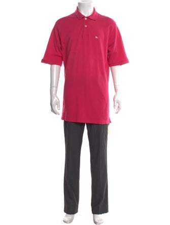 Burberry London Nova Check Pattern Collar Polo Shirt