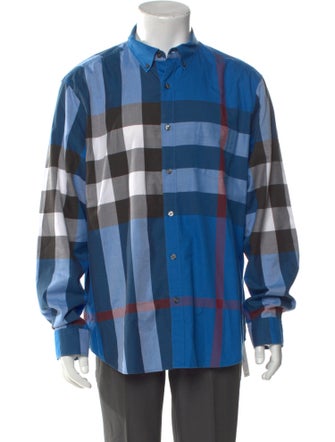 Burberry Abstract Check Long Sleeve Shirt
