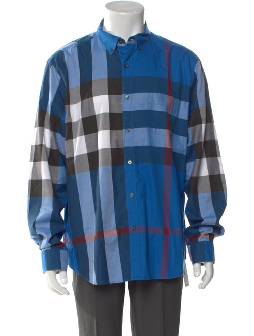 Burberry Abstract Check Long Sleeve Shirt