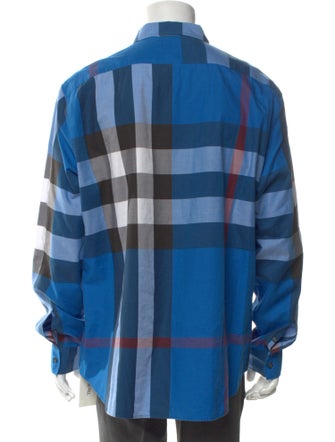 Burberry Abstract Check Long Sleeve Shirt
