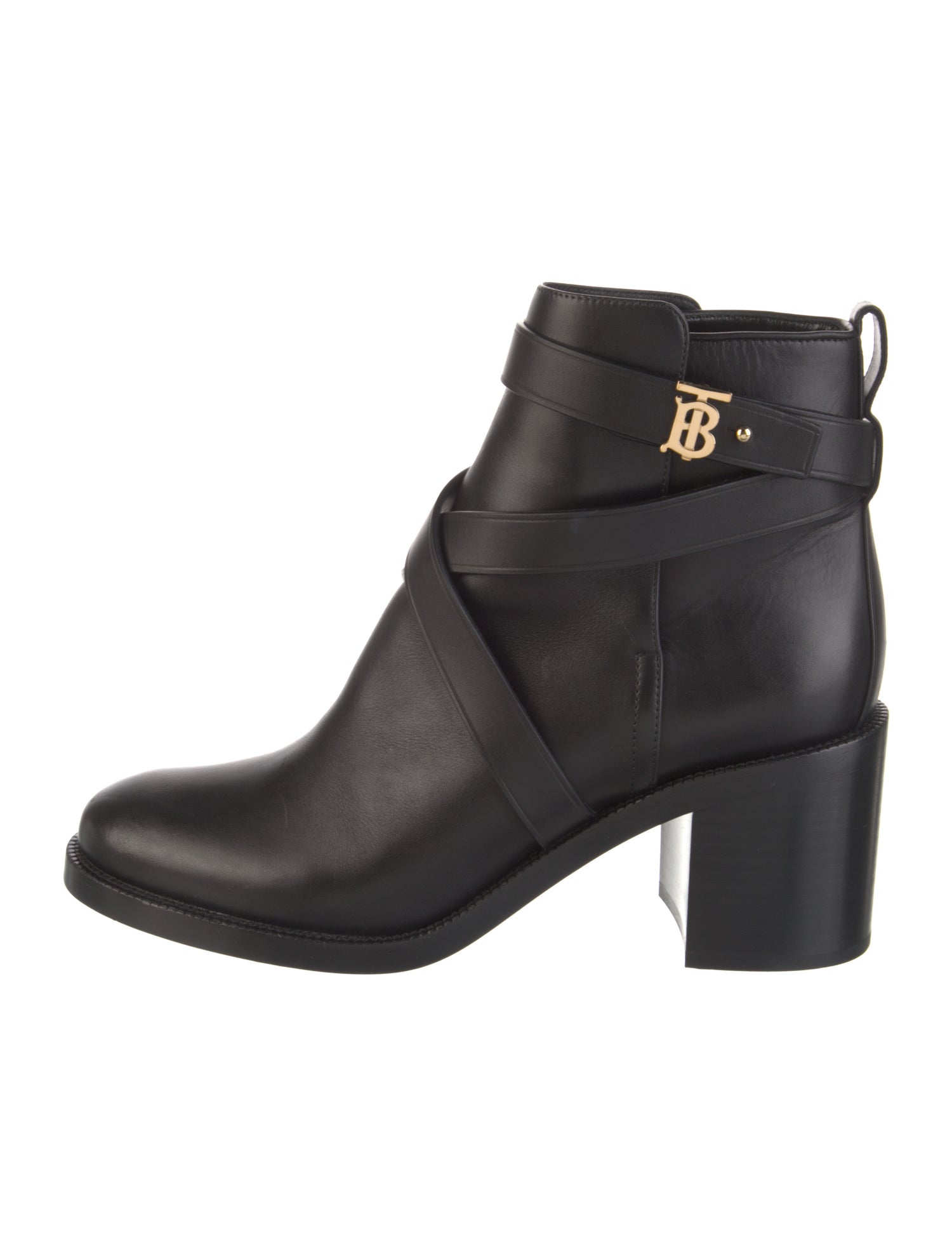Burberry TB Monogram Leather Boots