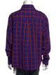 Burberry Plaid Print Long Sleeve Shirt