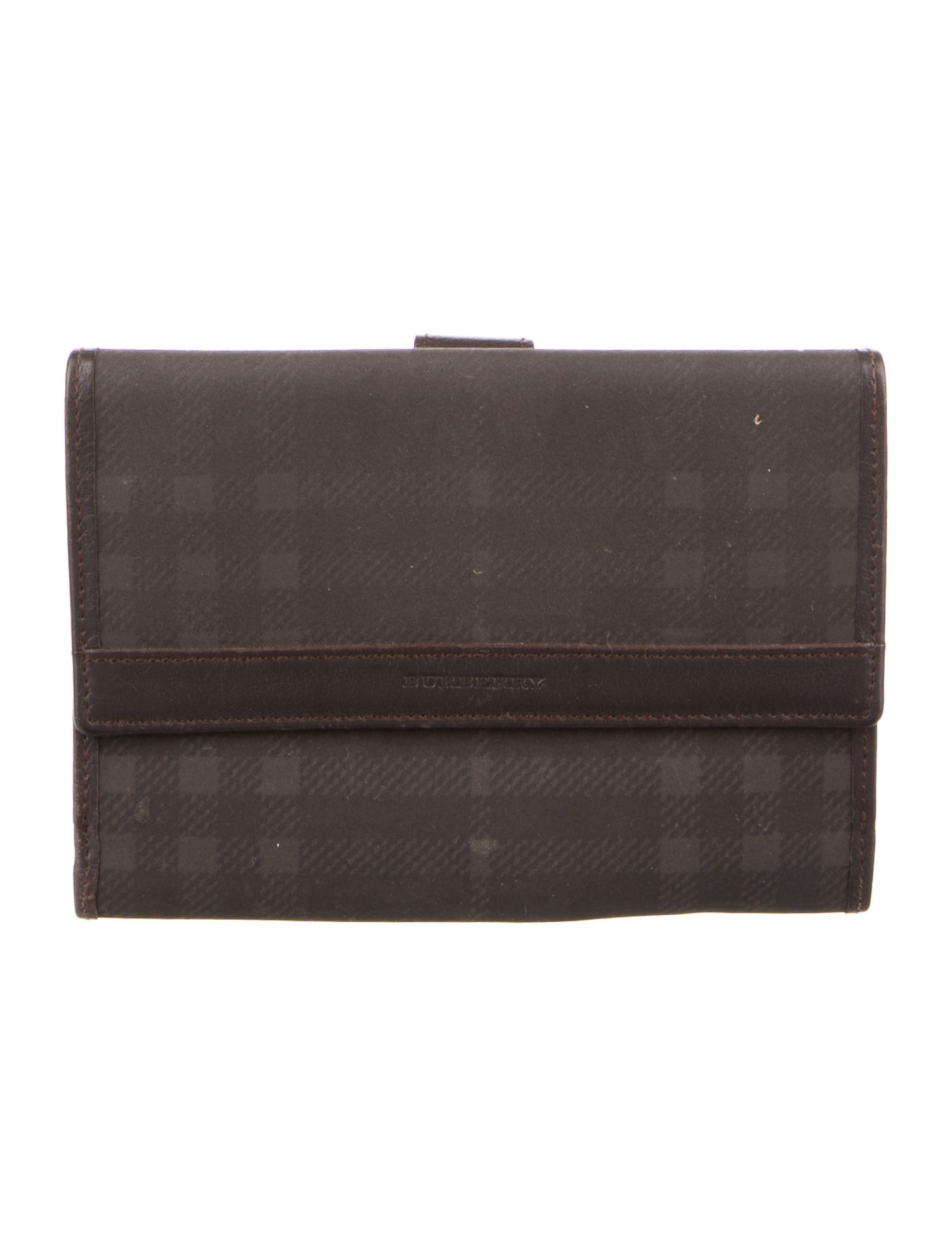 Burberry Plaid Print Wallet