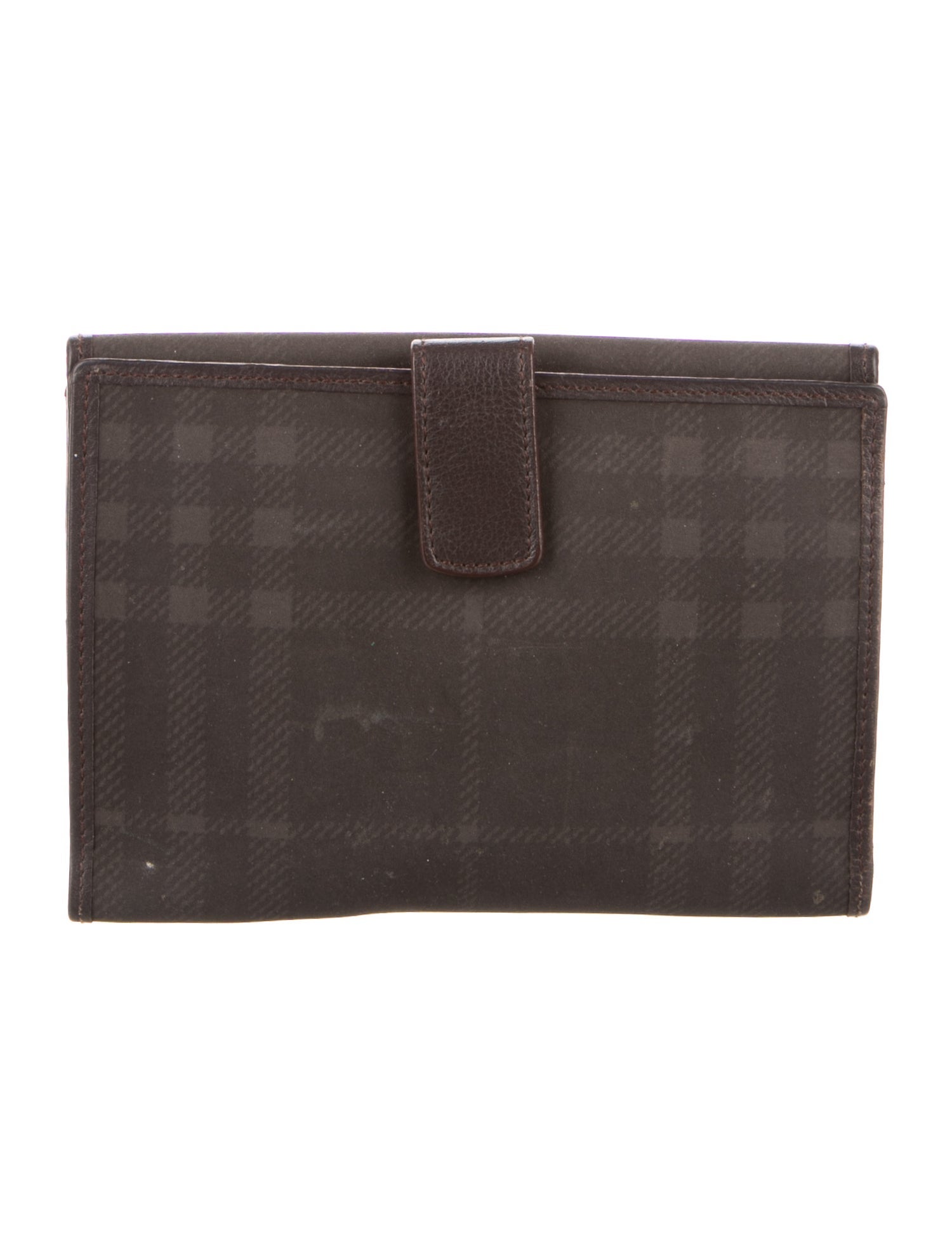 Burberry Plaid Print Wallet