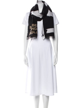 Burberry Wool Printed Scarf