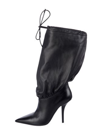 Burberry Leather Lace-Up Boots