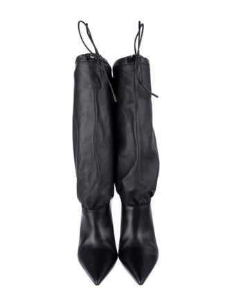 Burberry Leather Lace-Up Boots