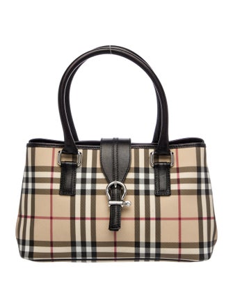 Burberry Nova Check Top Handle Bag