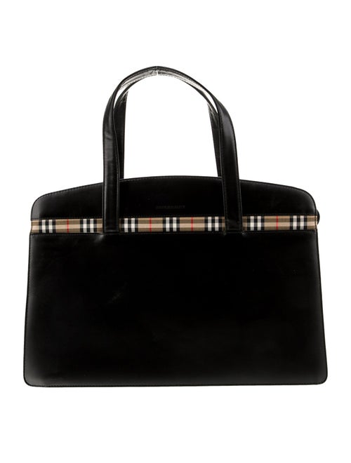 Burberry Leather Top Handle Bag