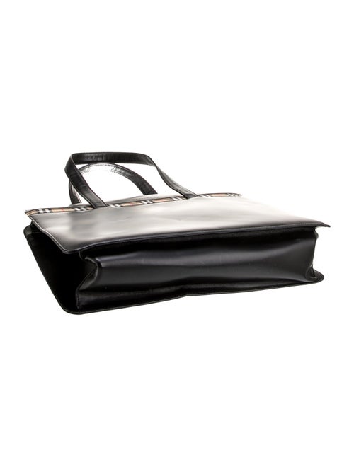 Burberry Leather Top Handle Bag
