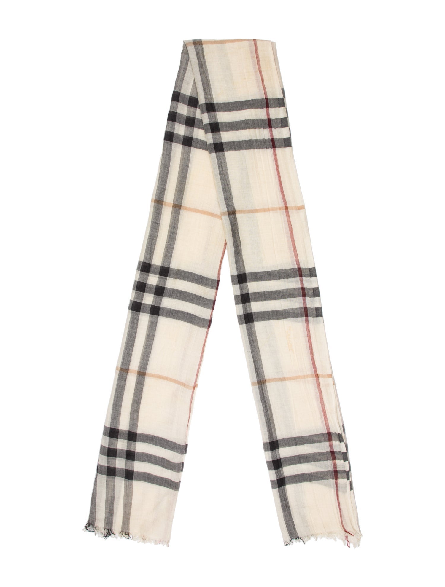 Burberry Silk House Check Pattern Scarf