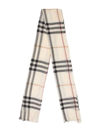 Burberry Silk House Check Pattern Scarf