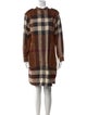 Burberry Plaid Print Knee-Length Dress
