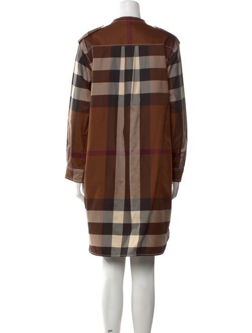 Burberry Plaid Print Knee-Length Dress