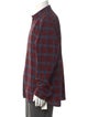 Burberry Plaid Print Long Sleeve Shirt