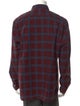 Burberry Plaid Print Long Sleeve Shirt