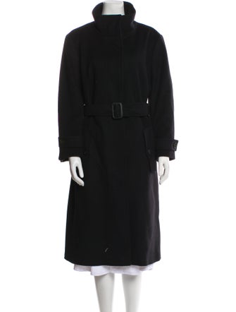 Burberry Virgin Wool Faux Fur Coat