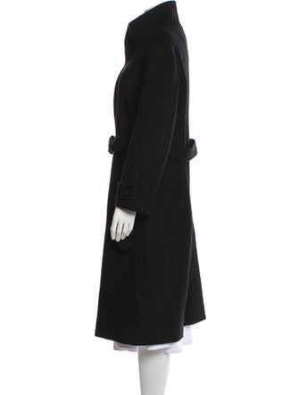 Burberry Virgin Wool Faux Fur Coat