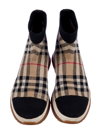 Burberry Boys' Patterned Sock Sneaker