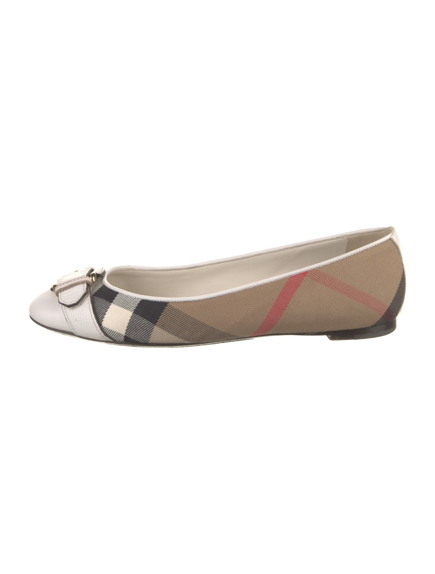 Burberry House Check Pattern Ballet Flats