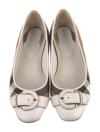 Burberry House Check Pattern Ballet Flats