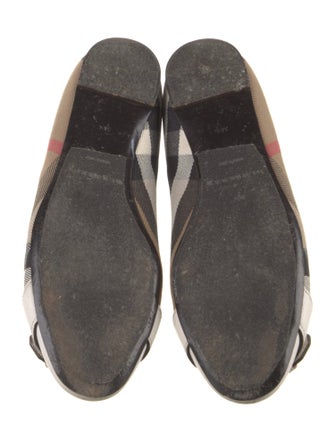 Burberry House Check Pattern Ballet Flats