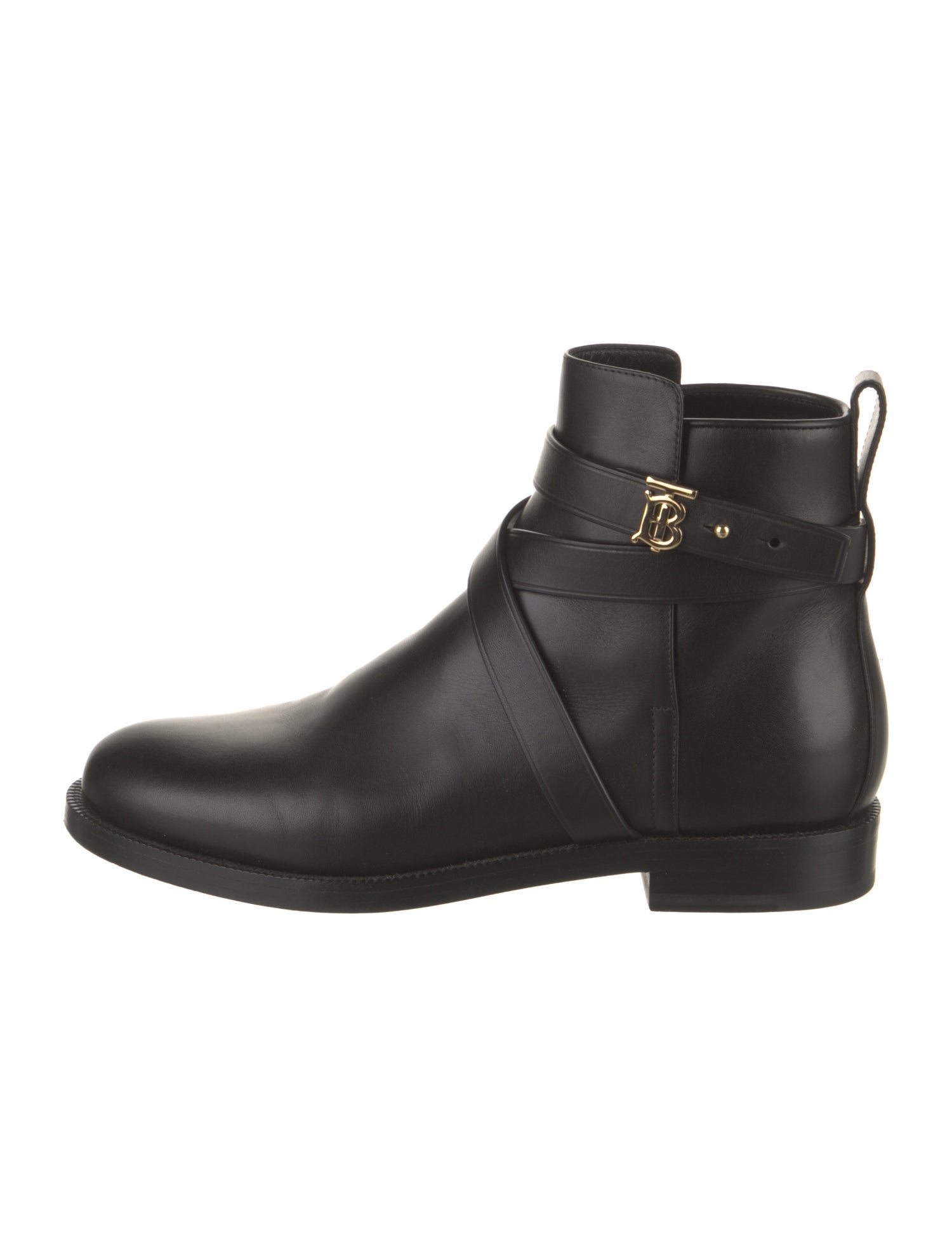 Burberry TB Monogram Leather Boots