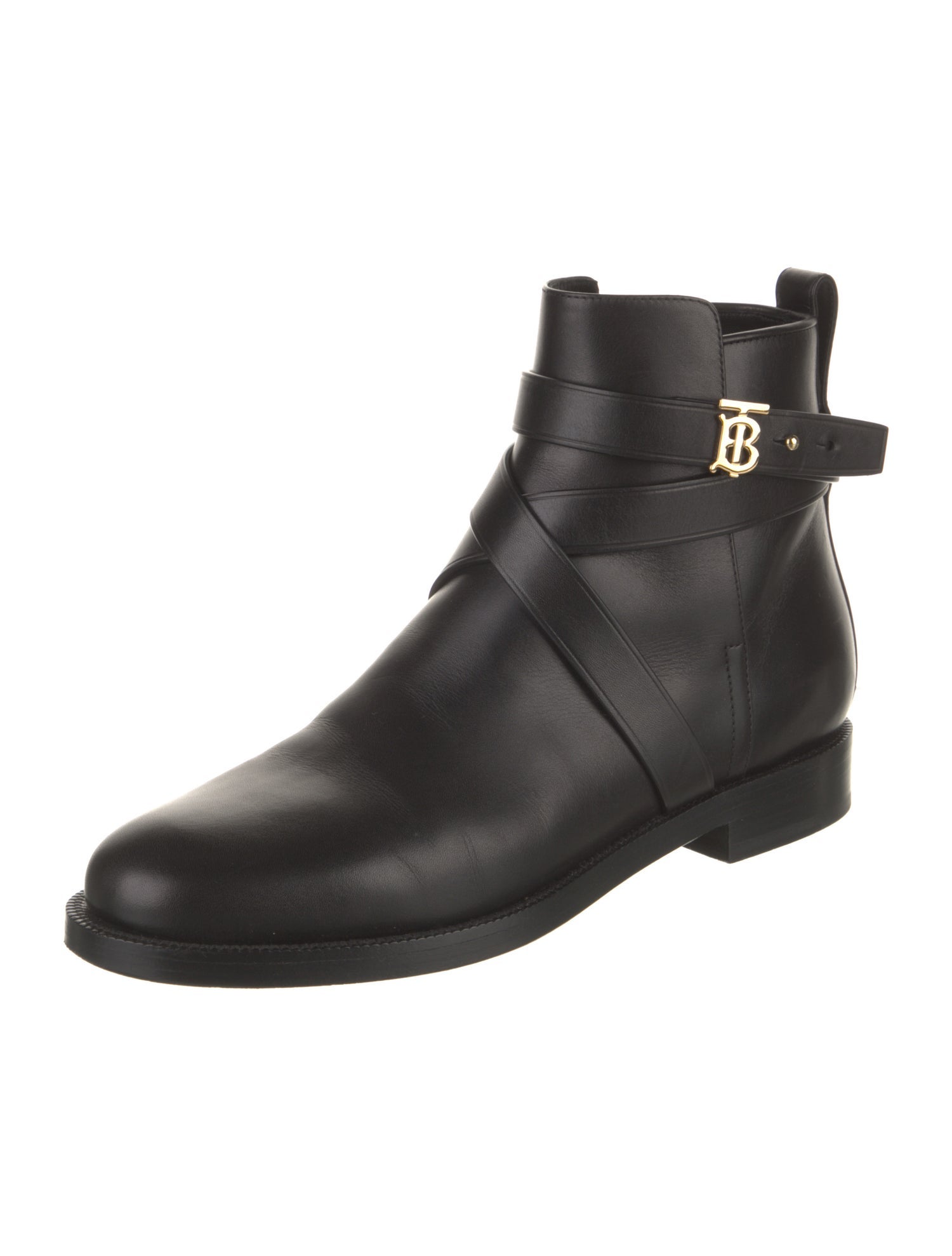 Burberry TB Monogram Leather Boots