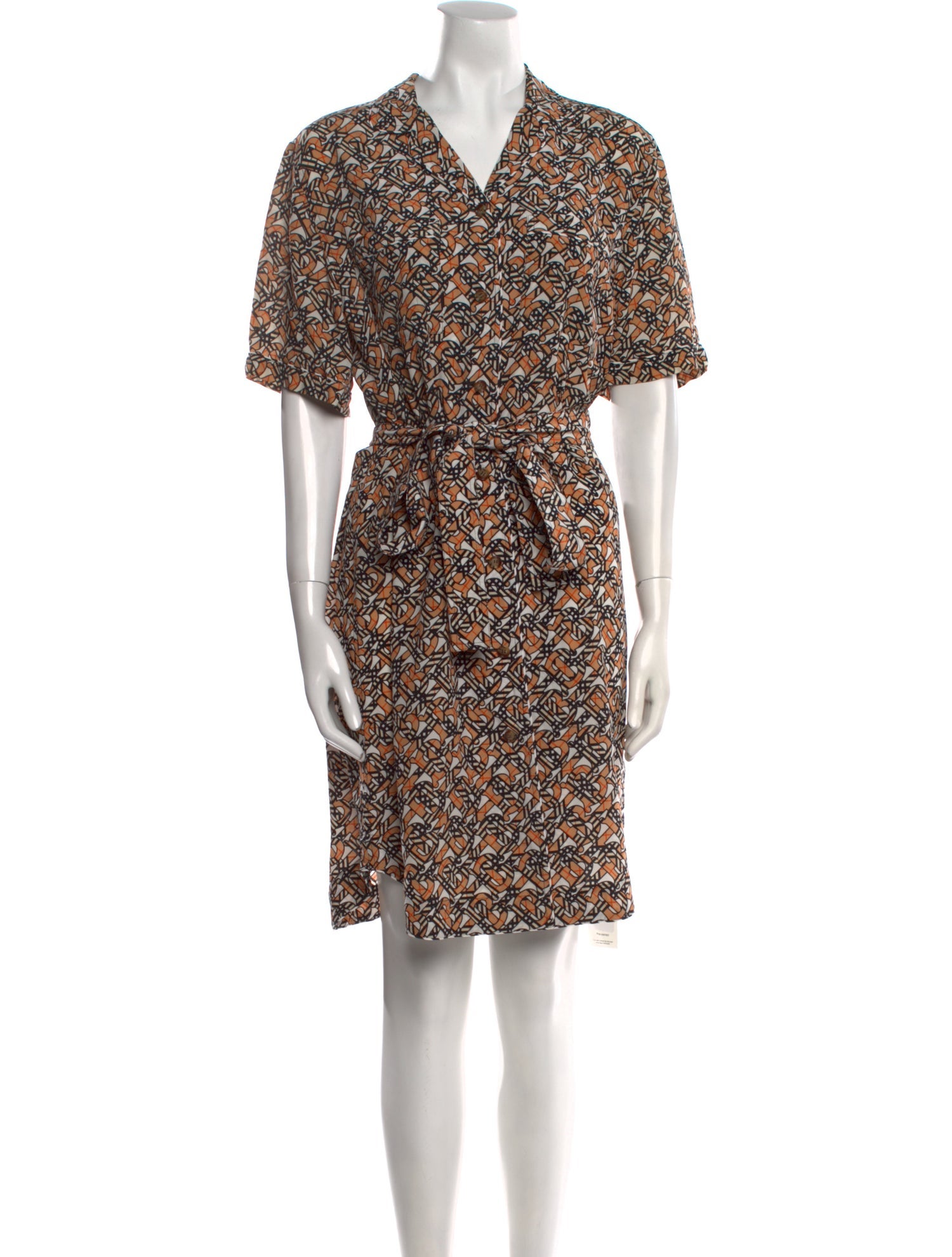 Burberry Silk Knee-Length Dress