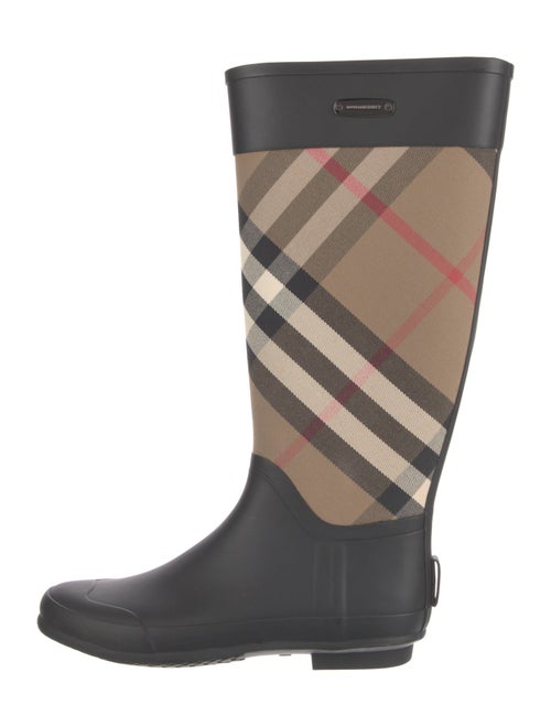 Burberry House Check Pattern Rubber Rain Boots