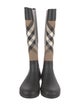 Burberry House Check Pattern Rubber Rain Boots