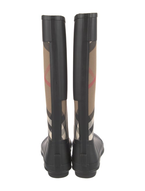 Burberry House Check Pattern Rubber Rain Boots