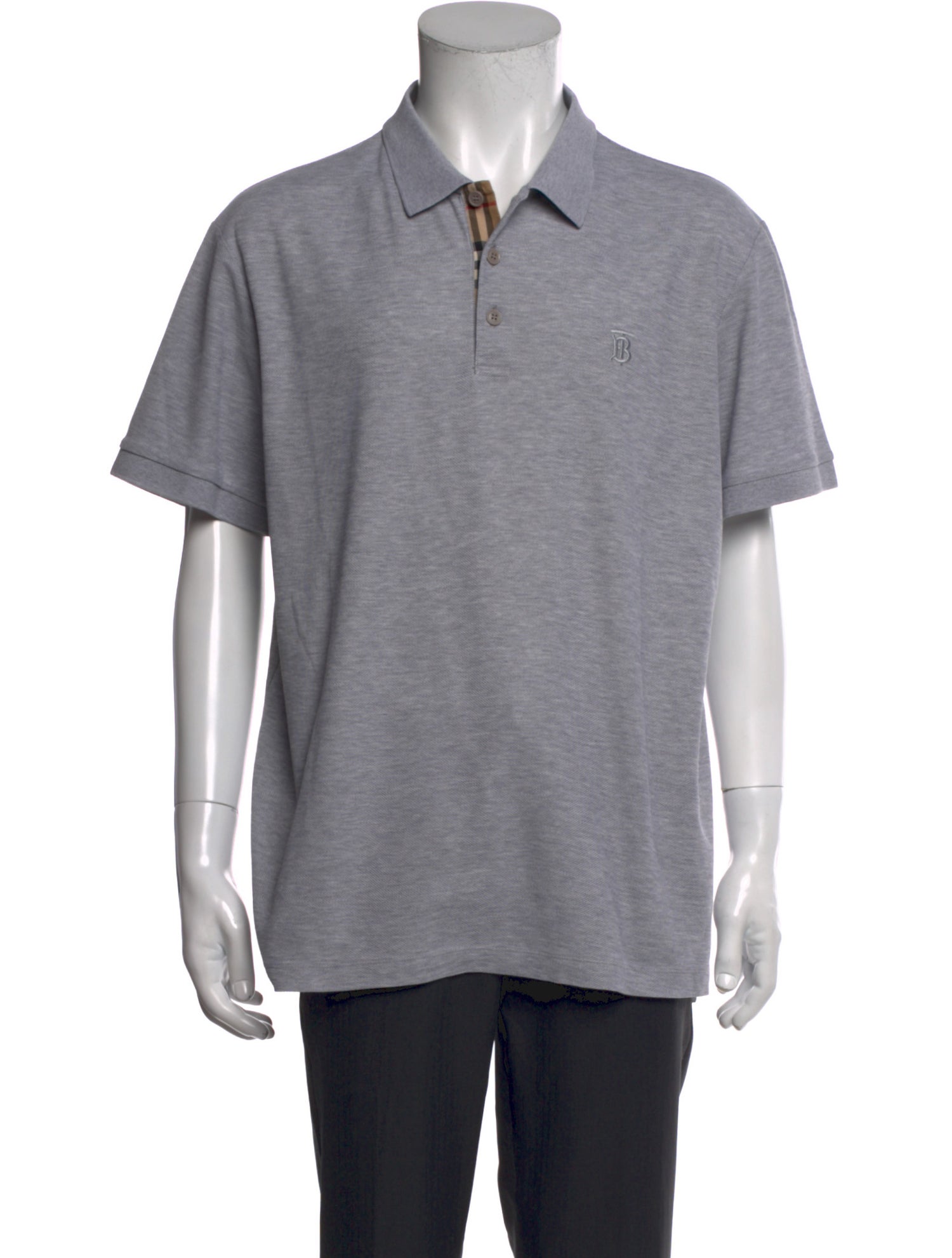 Burberry Nova Check Pattern Collar Polo Shirt