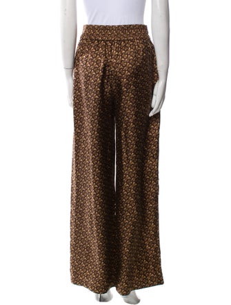 Burberry Silk Wide Leg Pants