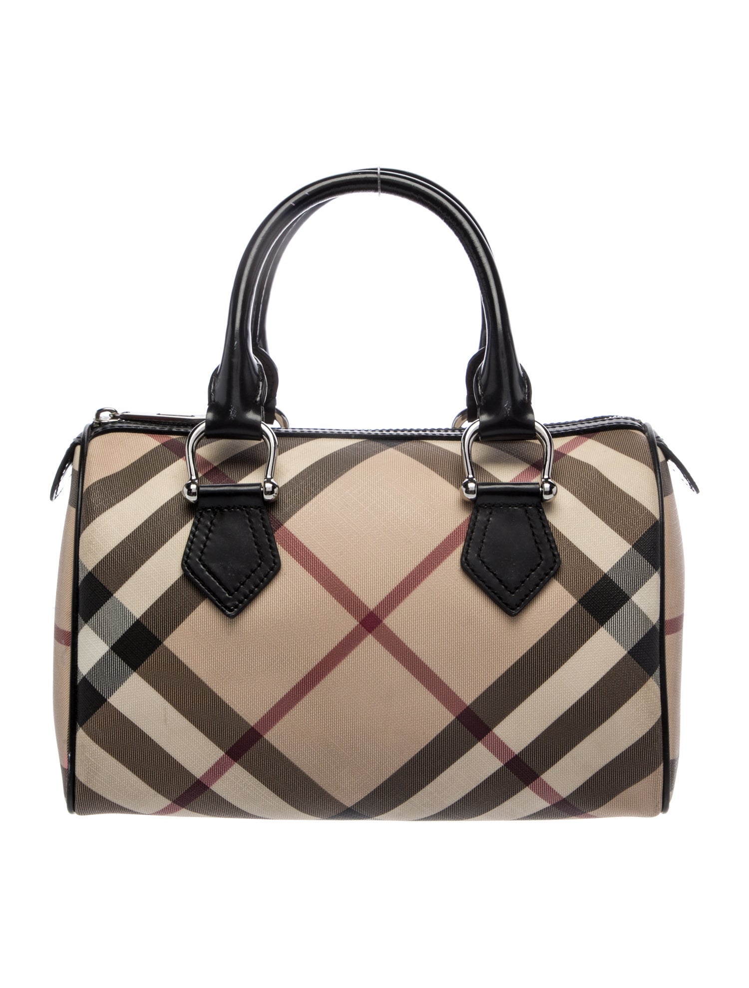Burberry Super Nova Check Top Handle Bag