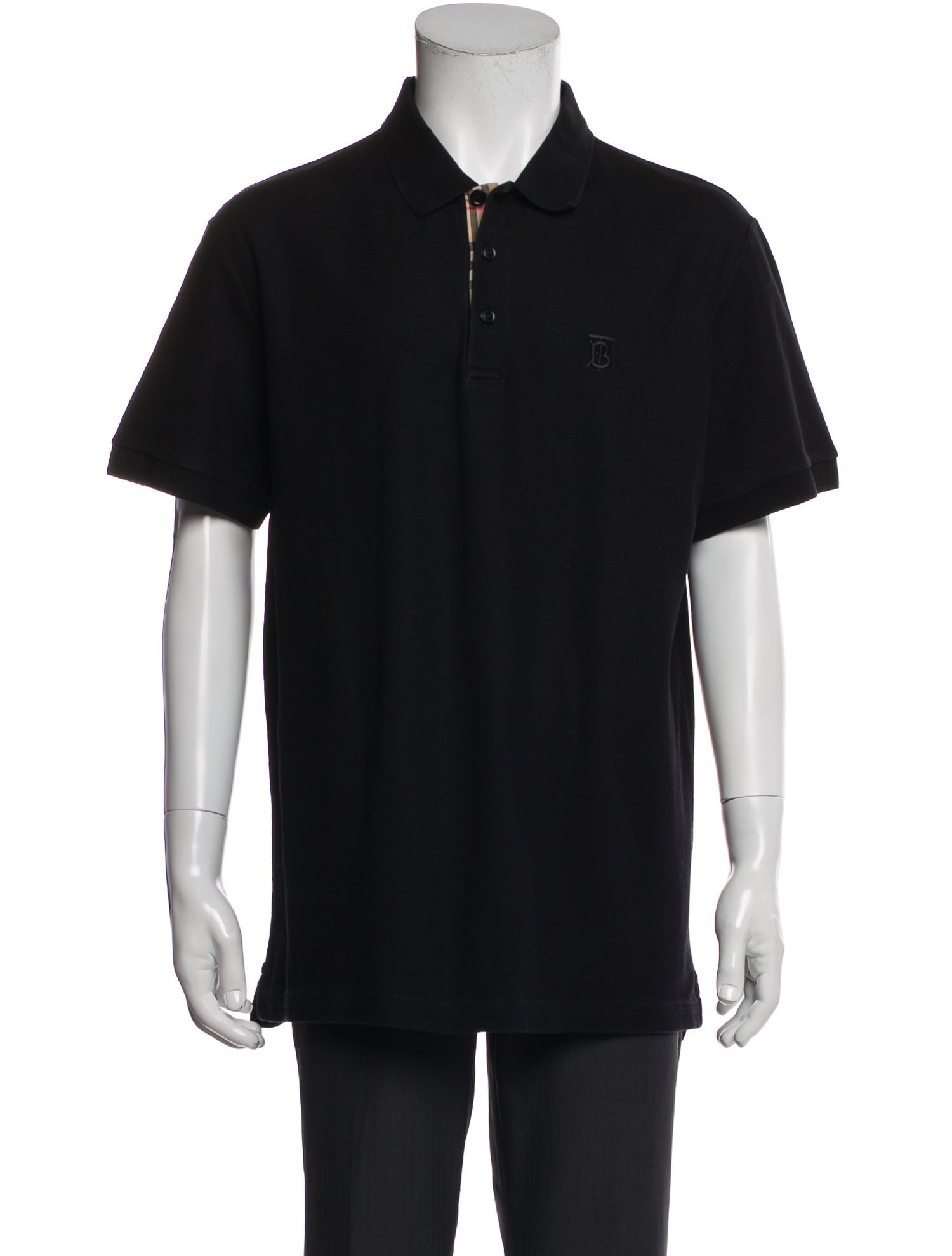 Burberry TB Monogram Collar Polo Shirt