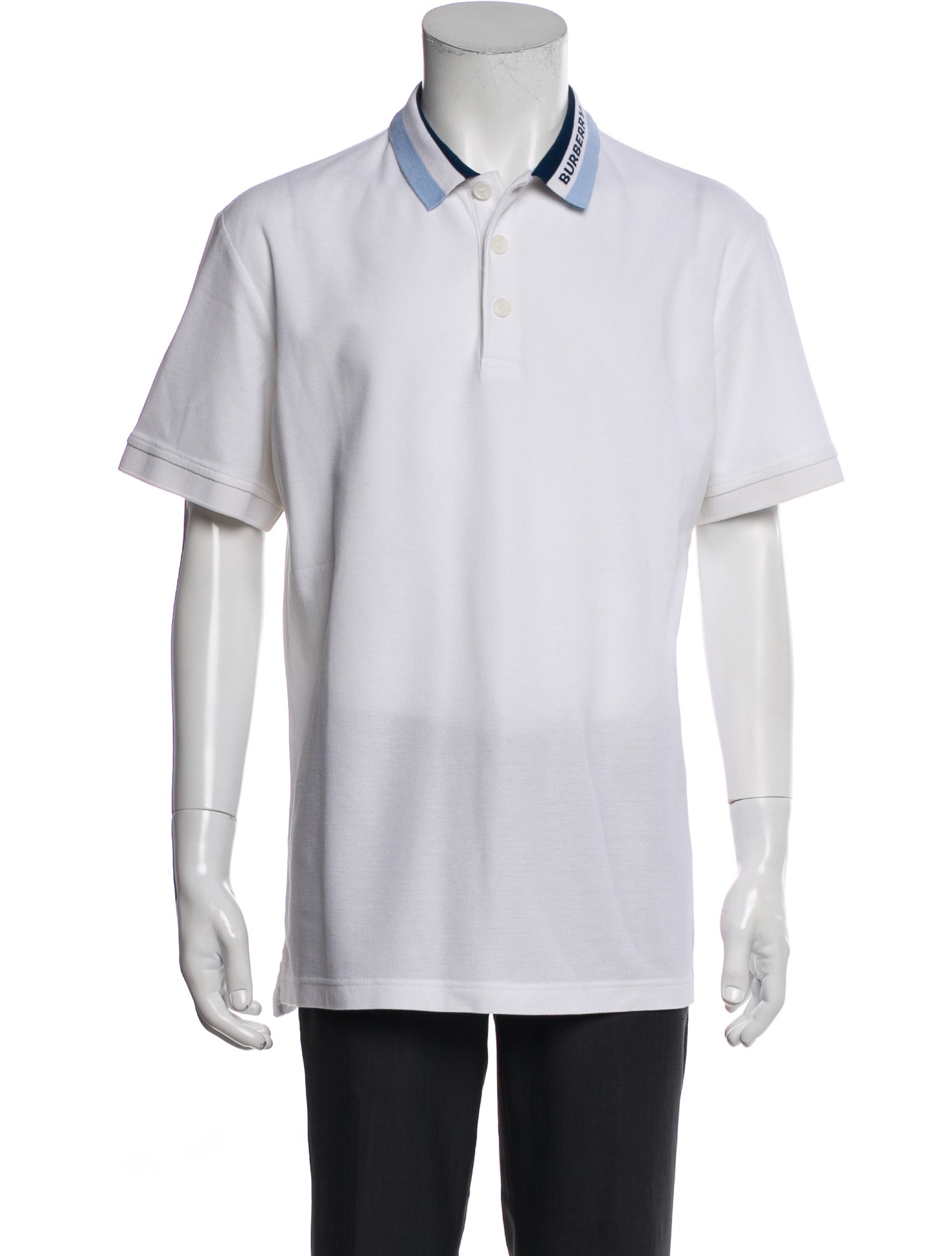 Burberry TB Monogram Collar Polo Shirt