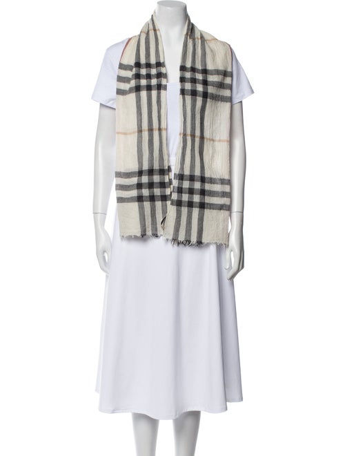 Burberry Plaid Print Scarf