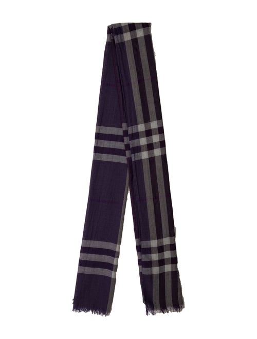Burberry Plaid Print Scarf