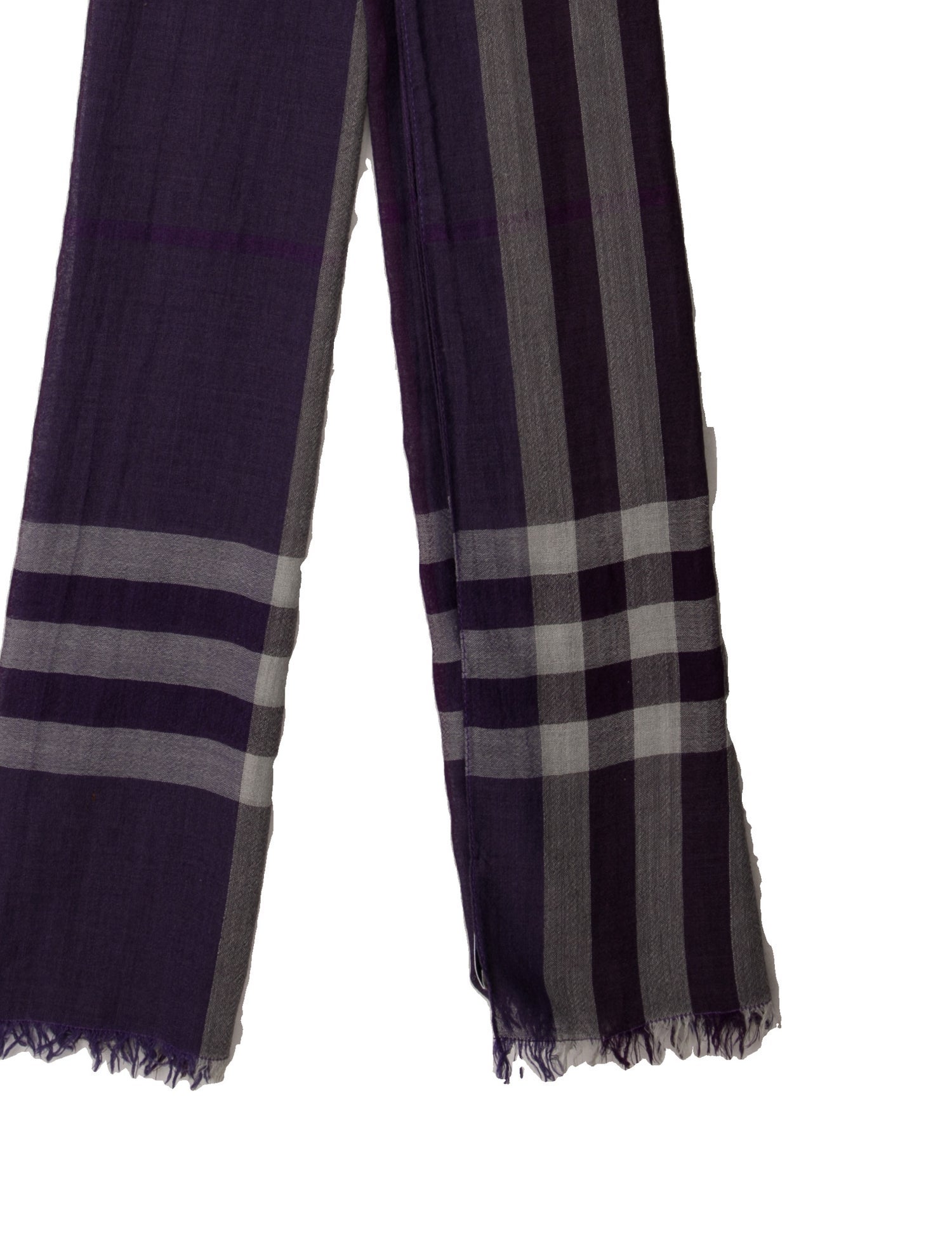 Burberry Plaid Print Scarf