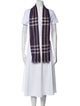 Burberry Plaid Print Scarf