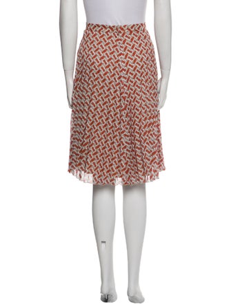 Burberry Printed Knee-Length Skirt